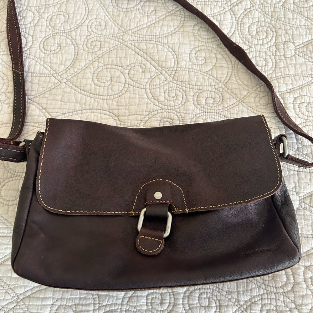 Brown Leather Crossbody Bag